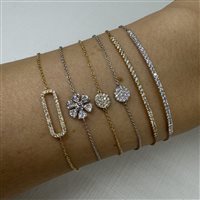 Bracciale Crivelli Donna in Oro bianco Diamante 0.06 Ct 234-5720-370 - 234-5720-370
